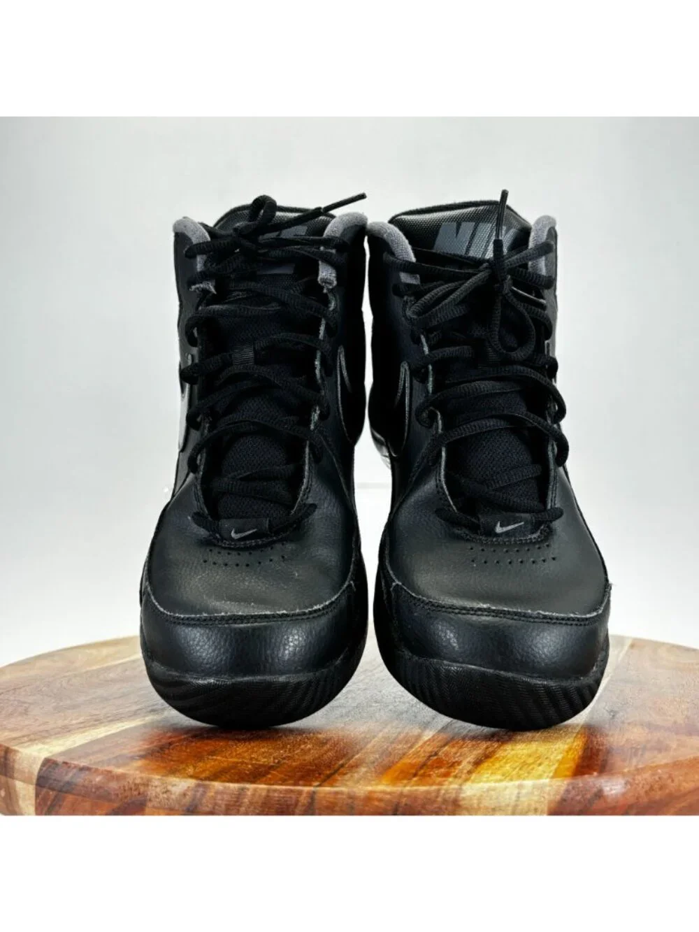Nike Mens Size 8 The Overplay VII 511372-010 Black Basketball Shoes Sneakers